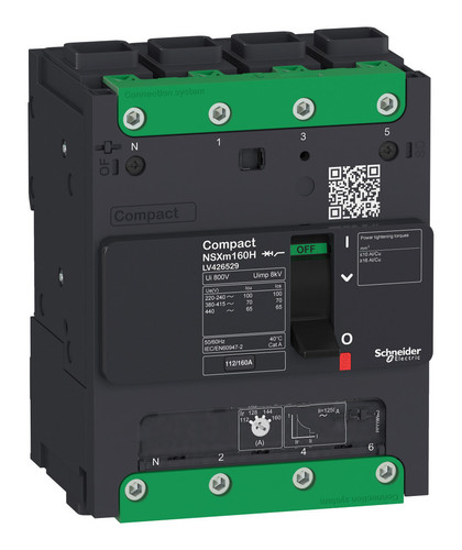 Силовой автомат Schneider Electric Compact NSXm, 25кА, 4P, 100А