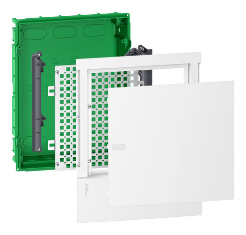 Щит мультимедийный Schneider Electric MINI PRAGMA 12 мод., IP40, встраиваемый, Пластик, белая дверь