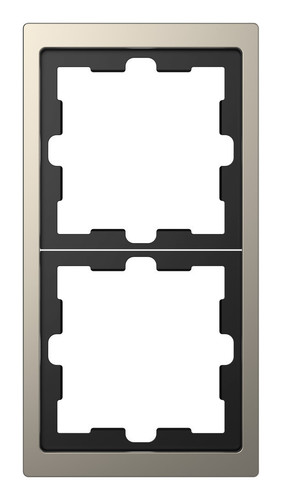 Рамка 2 поста Schneider Electric MERTEN D-LIFE, никель