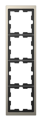 Рамка 4 поста Schneider Electric MERTEN D-LIFE, никель