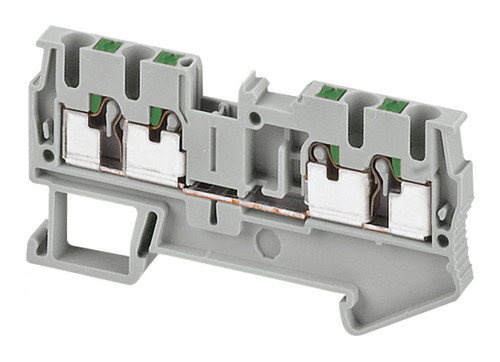 Клеммник втычной проходной Schneider Electric Linergy TR 2,5 мм², серый, NSYTRP24